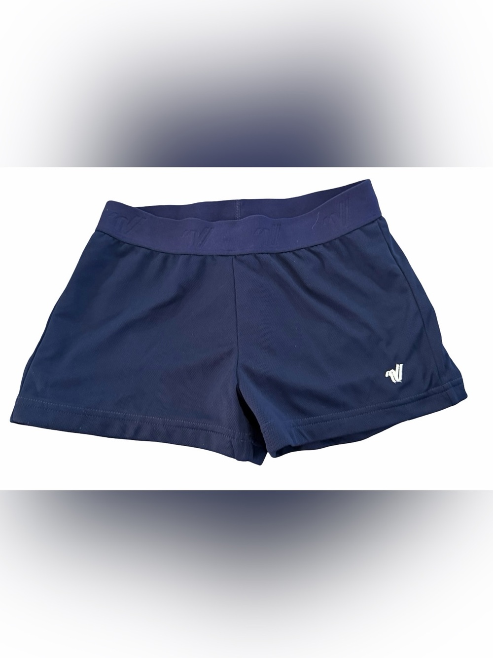 Varsity Navy Athletic Shorts with Elastic Waistband Size Small